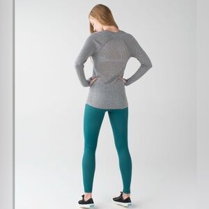Lululemon Wunder Under Pant III Forage Teal / White Athleisure Yoga legging 4
